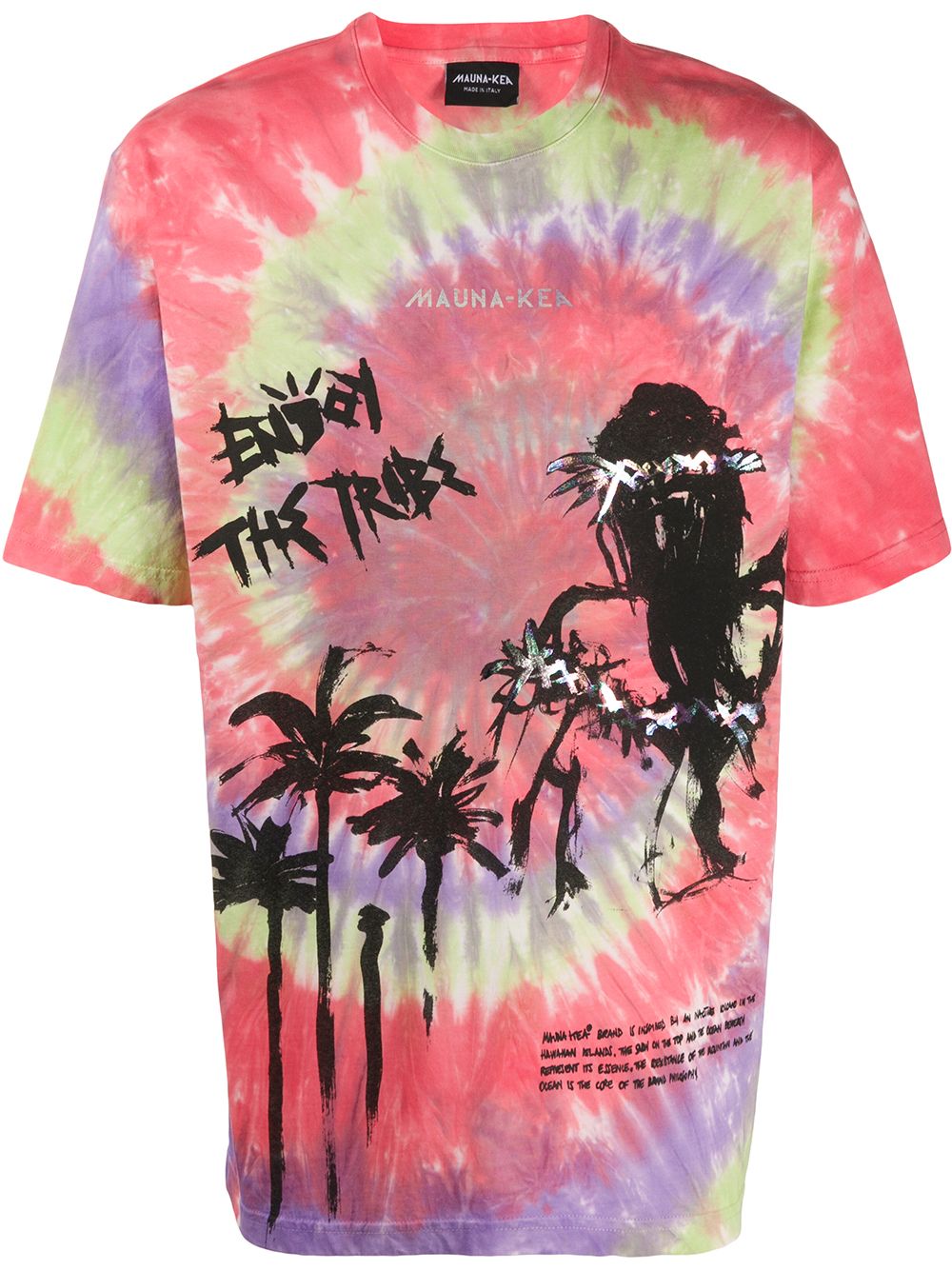 MAUNA KEA ENJOY THE TRIBE TIE-DYE T-SHIRT 