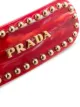 Prada logo and studs hair clip