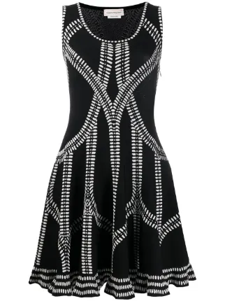white and black polka dot dress zara