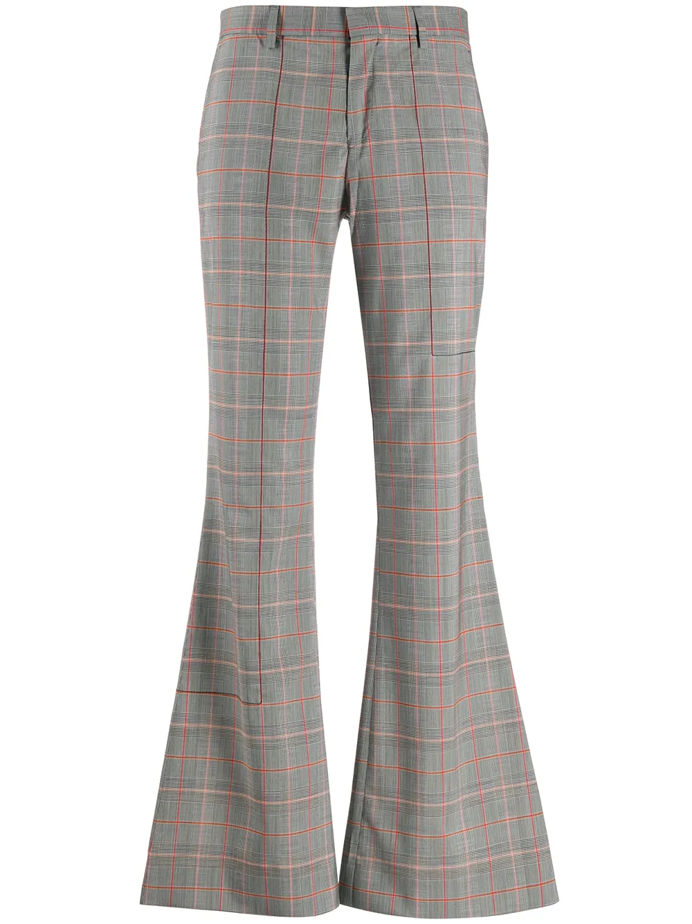 flared trousers with belt loops