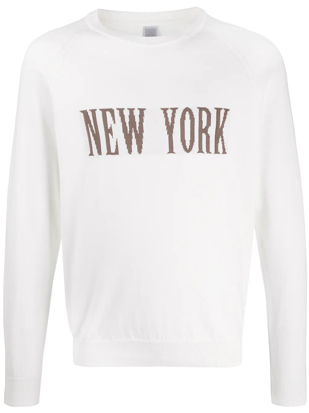 Eleventy New York Sweatshirt In White