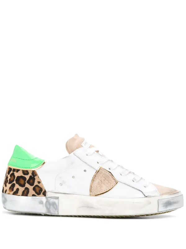 philippe model leopard sneakers