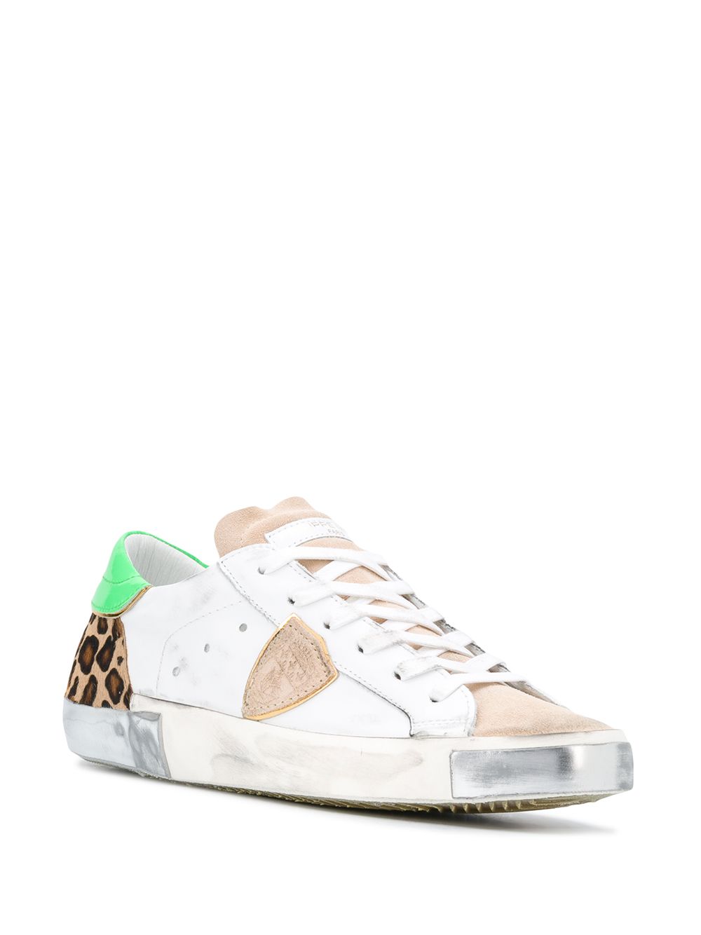 фото Philippe model paris low top leopard print sneakers