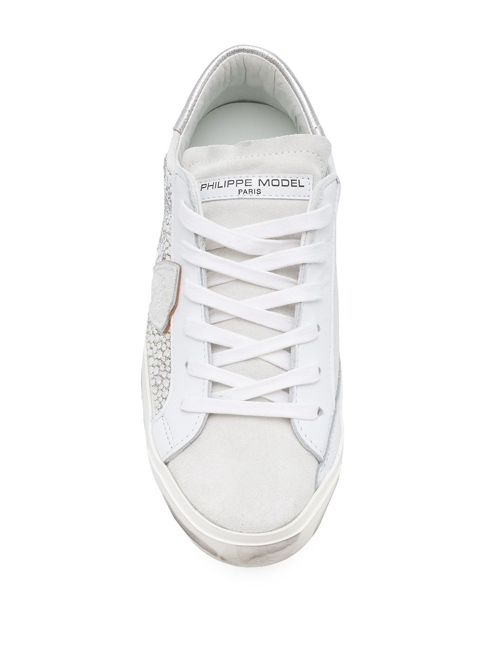 фото Philippe model paris low top diamante embellished sneakers