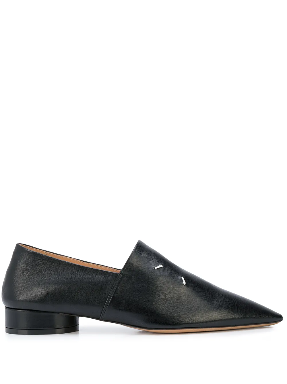 MAISON MARGIELA POINTED LEATHER LOAFERS