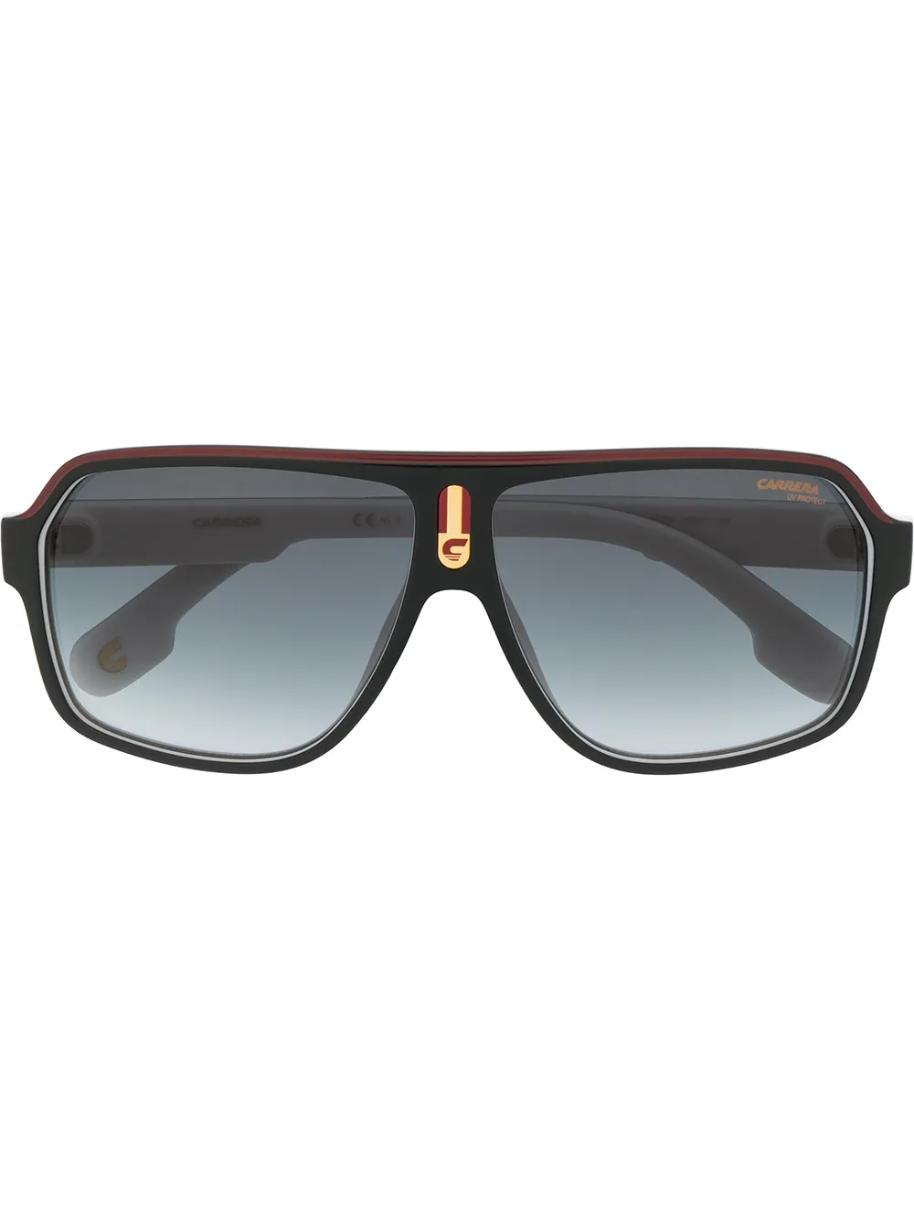 Carrera 1001 S zonnebril met oversized montuur Zwart