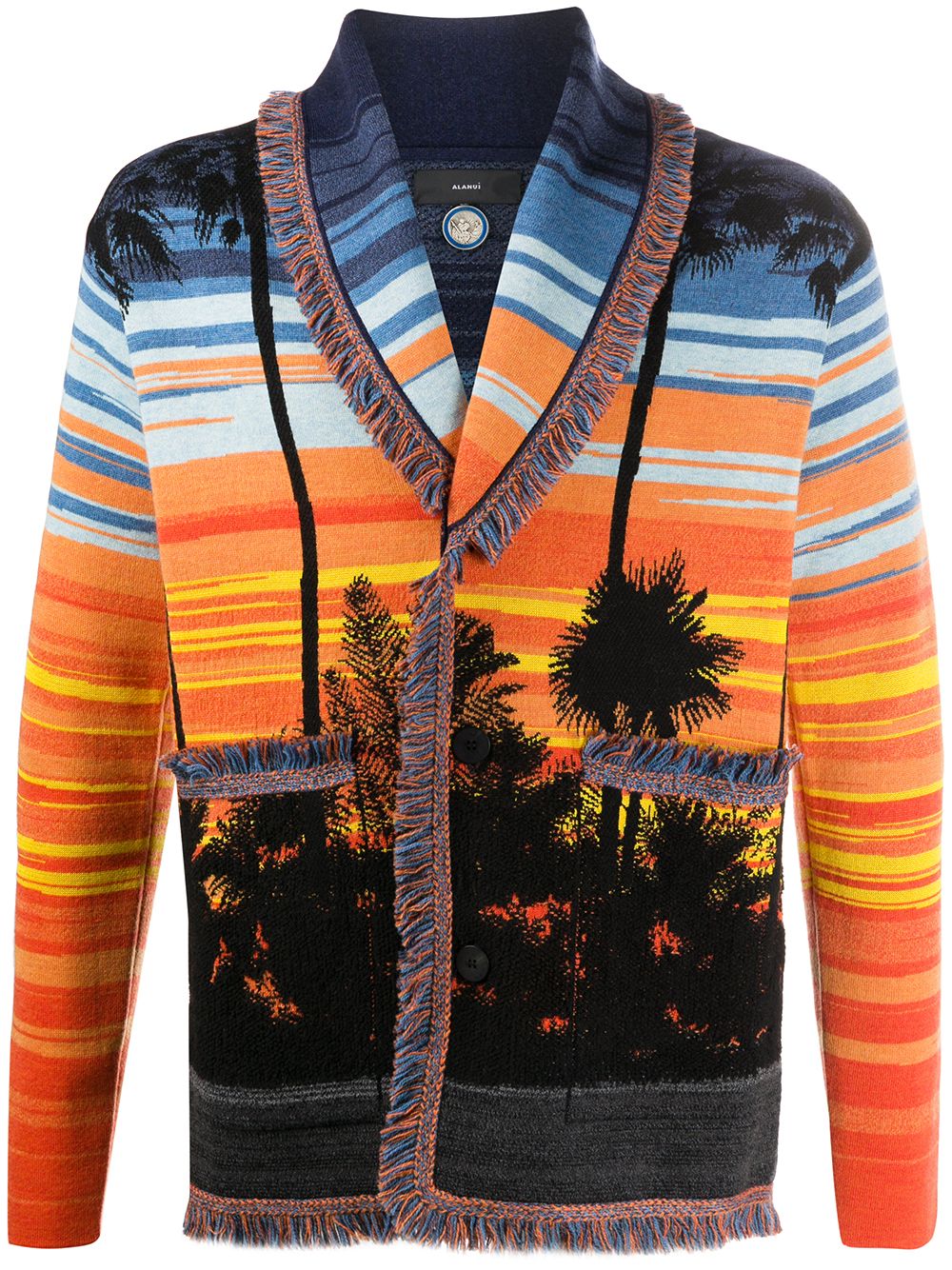 ALANUI SUNSET INTARSIA CARDIGAN