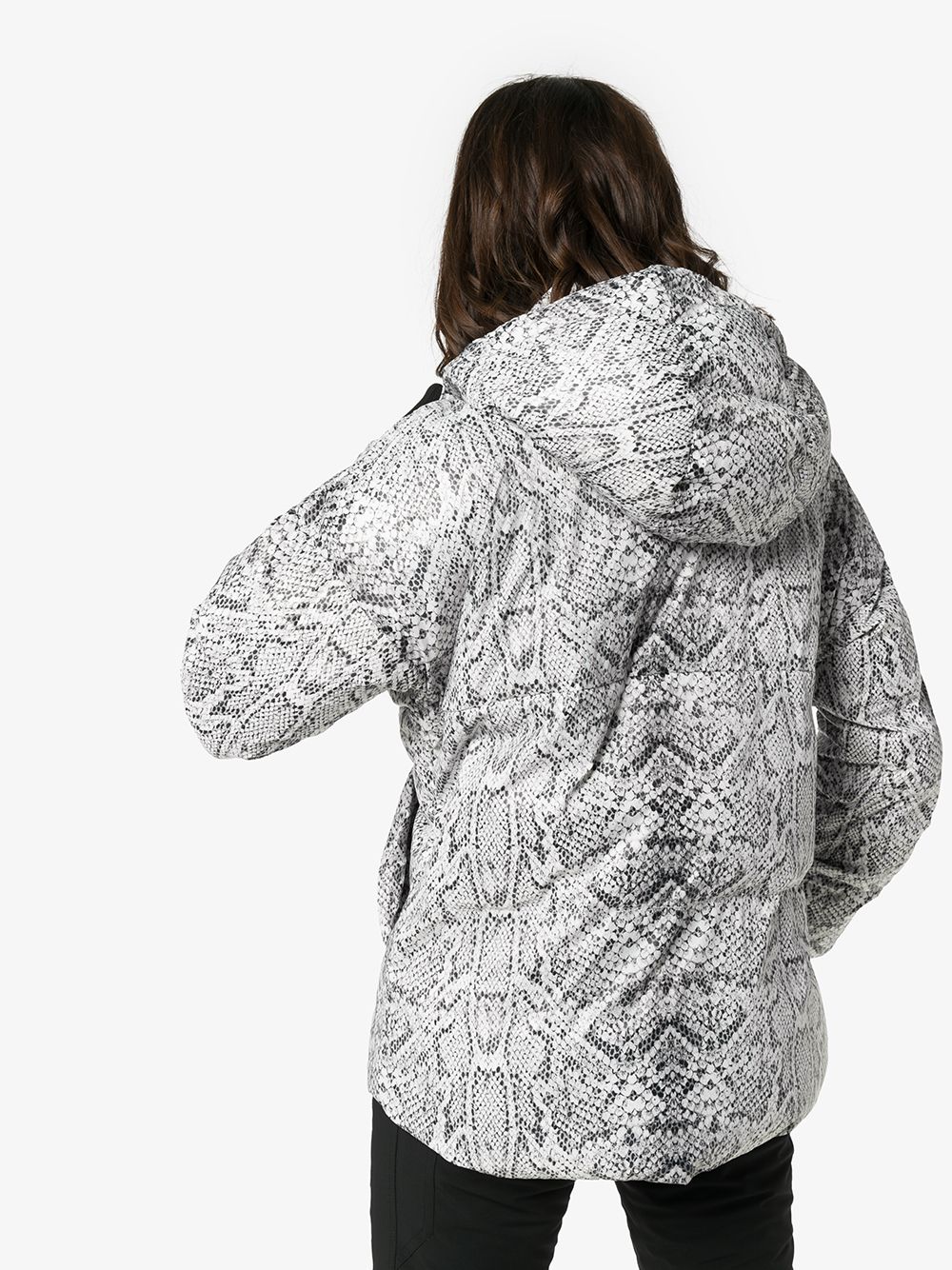 фото Varley highland snake print puffer jacket