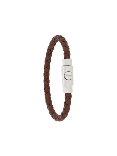 Ferragamo embossed logo woven bracelet
