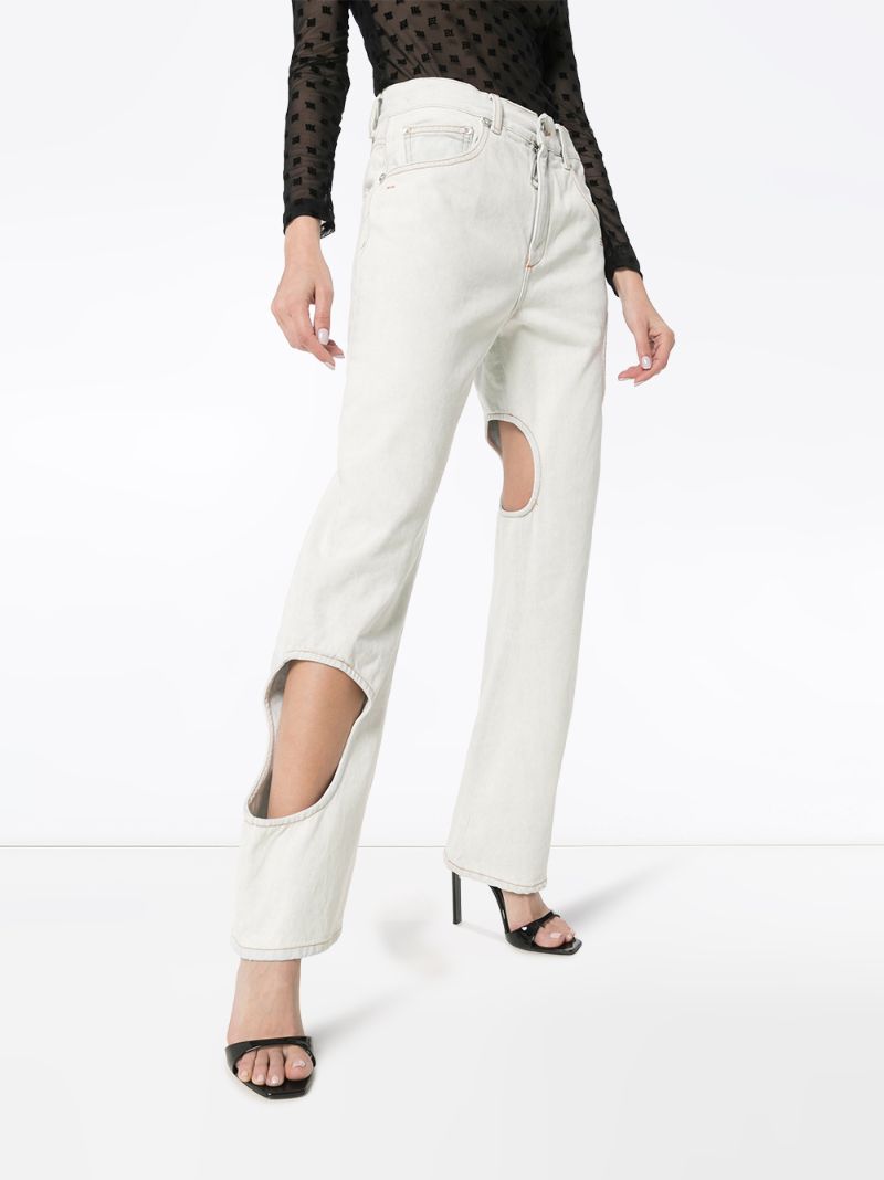 Shop Off-white Jeans Mit Geradem Bein In White