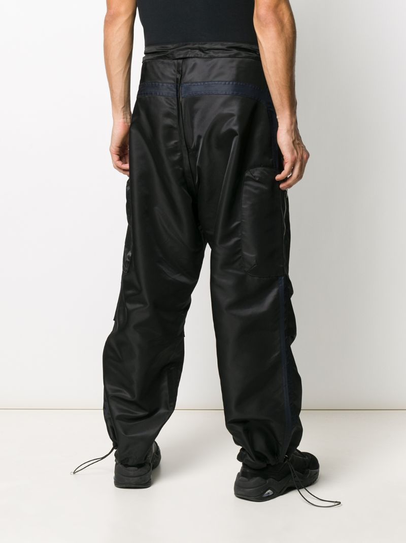 Shop Random Identities Waterproof Technical Trousers In Black