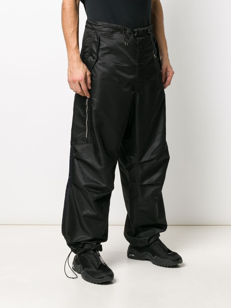 Shop Random Identities Waterproof Technical Trousers In Black