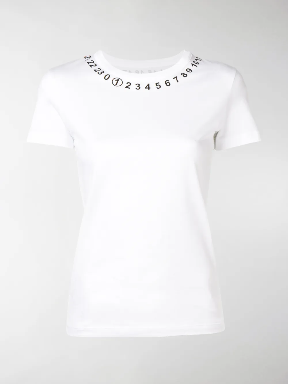 MAISON MARGIELA NUMBERS PRINT NECKLINE T-SHIRT,S51GC0434S2281614900304