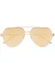 Image 1 of Bottega Veneta Eyewear half-rim aviator-frame sunglasses