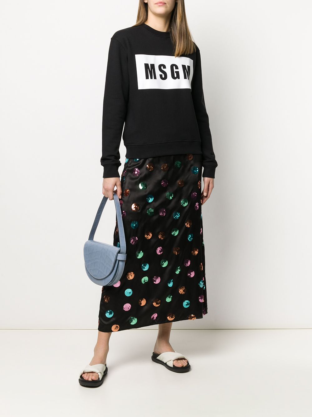 фото Msgm толстовка с контрастным логотипом