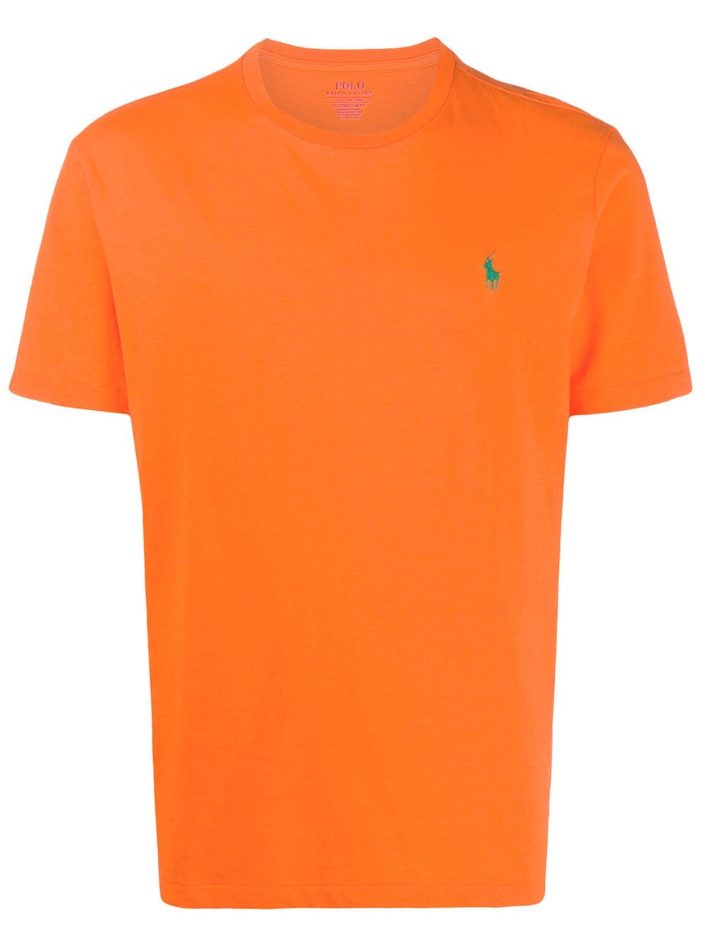 Polo Ralph Lauren Logo-embroidered Crew Neck T-shirt In Orange