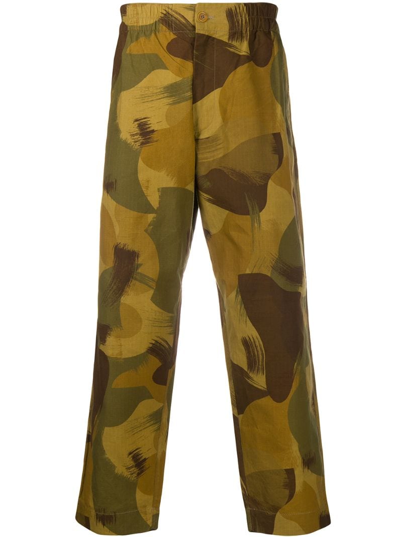 Ymc You Must Create Camouflage-print Trousers In Green