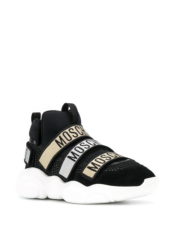 moschino strap sneakers
