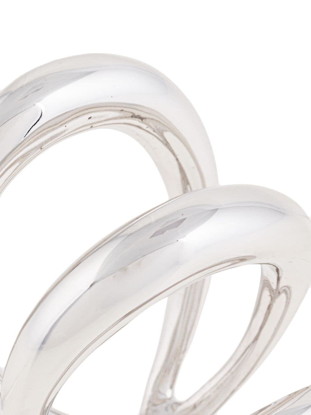 Shop Charlotte Chesnais Echo Triple-band Ring In Silver