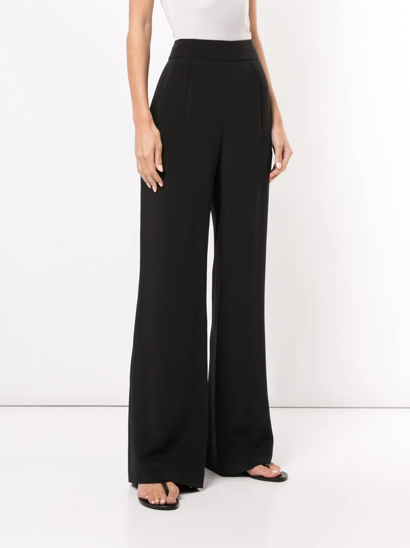 LA COLLECTION SILK HIGH WAISTED TROUSERS