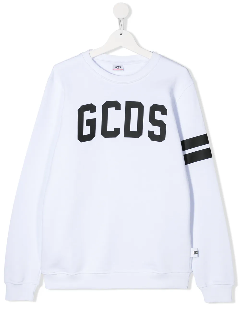 Gcds Kids' Logo Print Jumper In White
