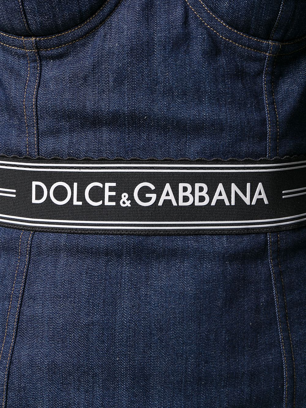 фото Dolce & gabbana джинсовое платье с логотипом