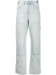 Image 1 of Off-White patch detail straight jeans