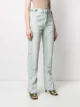 Off-White patch detail straight jeans