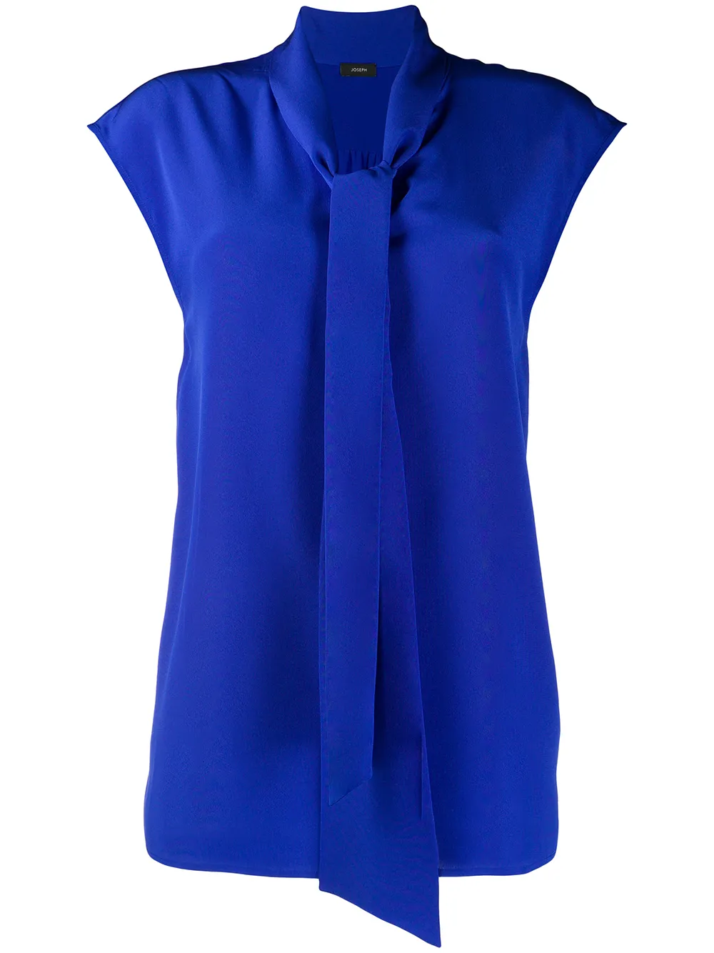 JOSEPH SLEEVELESS NECK-TIED BLOUSE