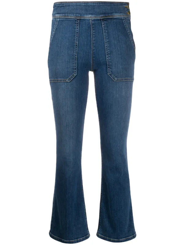 mid rise cropped jeans