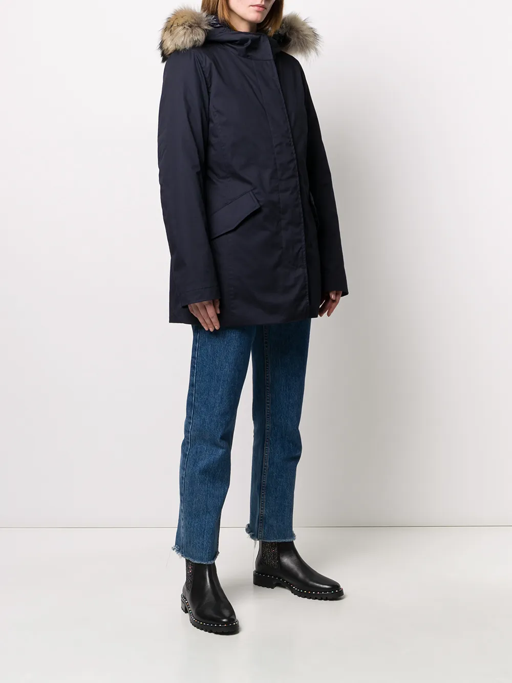 Woolrich Gesteppter Parka   Blau 