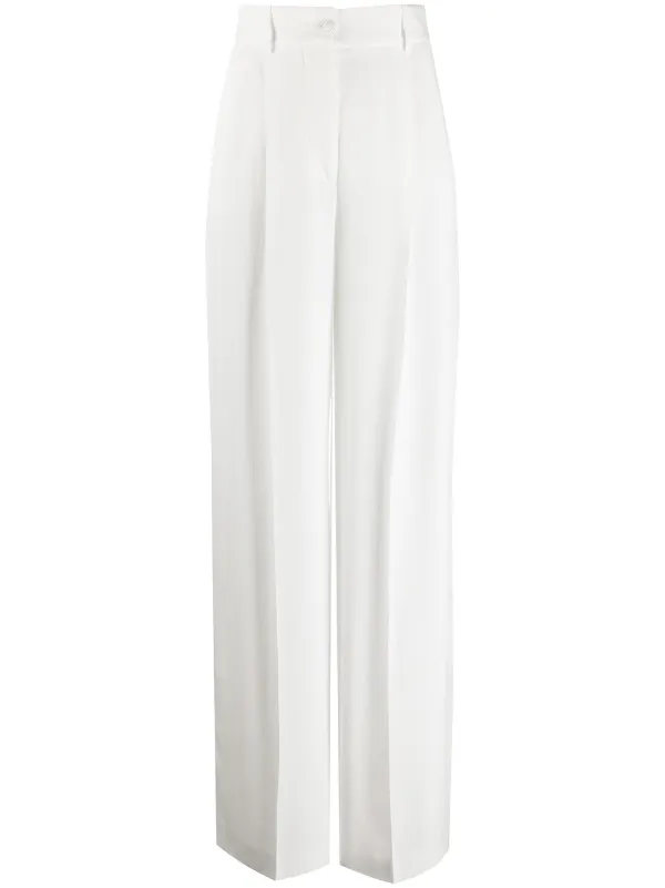 White Wide Leg Trouser Suit Sale, 51 