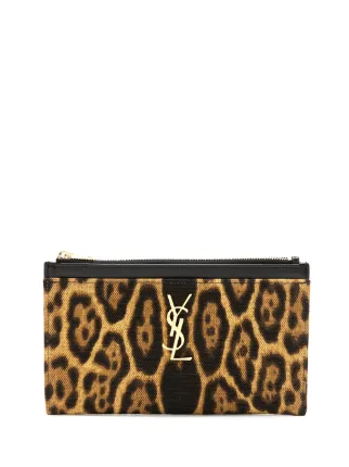 Saint Laurent Leopard Print Clutch - Farfetch