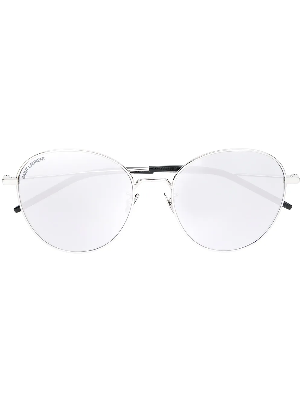 Saint Laurent Verspiegelte Sonnenbrille In Silber