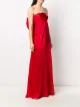 Alberta Ferretti bow satin strapless gown