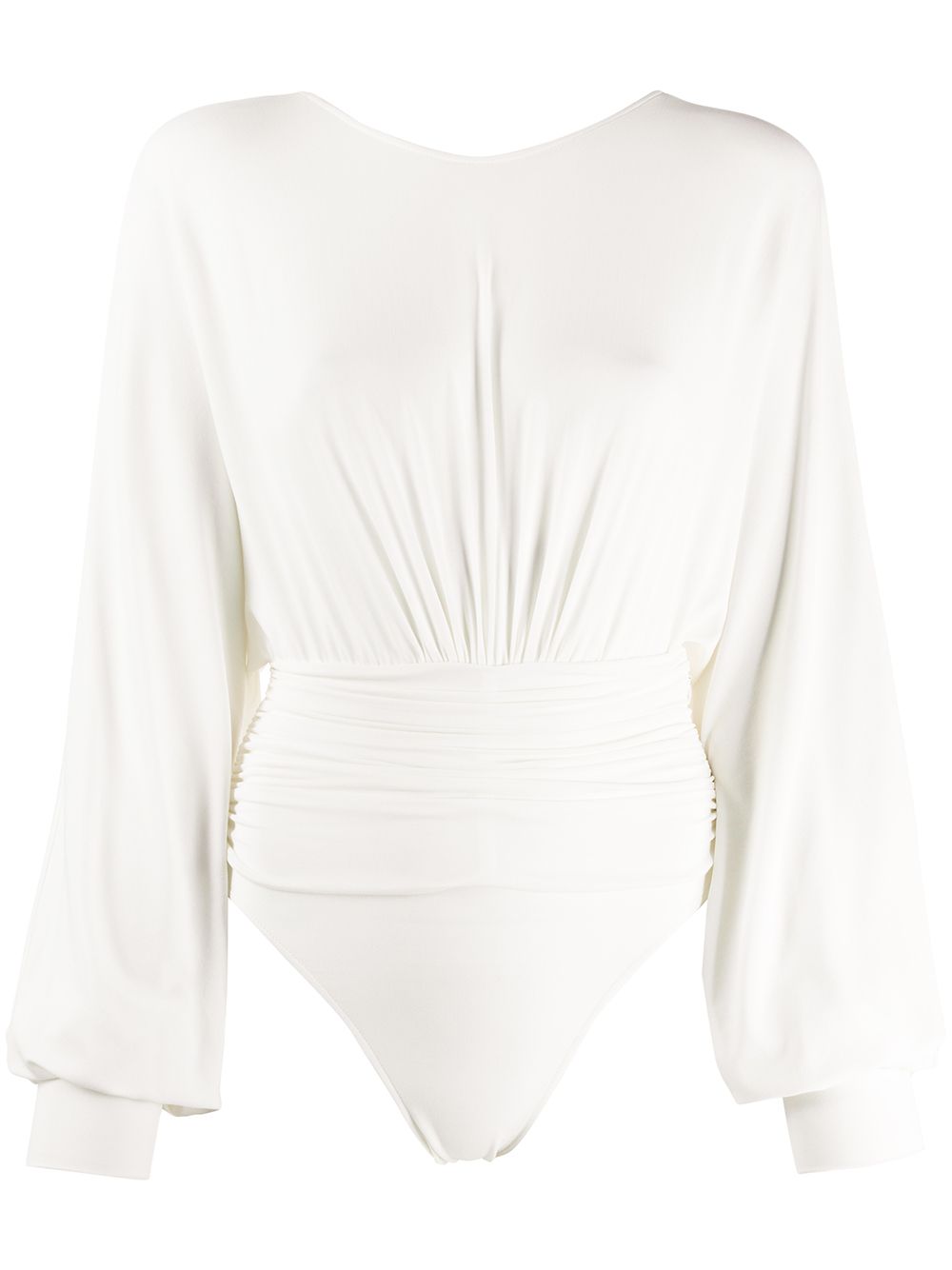 ALEXANDRE VAUTHIER DRAPED V-BACK BODIE