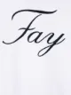 Fay Kids logo embroidered stripe detail sweatshirt