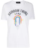 DSQUARED2 rainbow print T-shirt - White