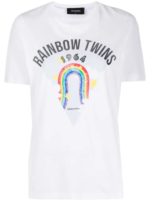 DSQUARED2 rainbow print T-shirt
