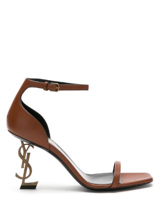 saint laurent brown heels