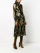 Saint Laurent floral brocade sheer dress