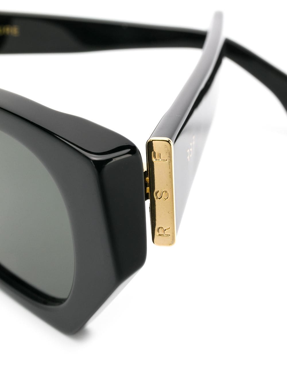 Shop Retrosuperfuture Geometric Frame Sunglasses In Black