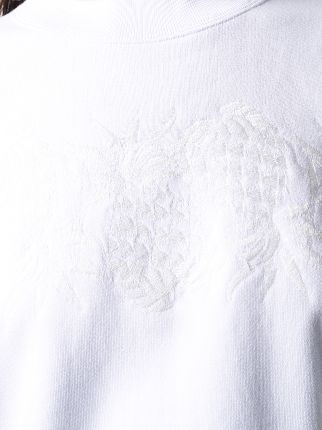 embroidered ruched hem jumper展示图