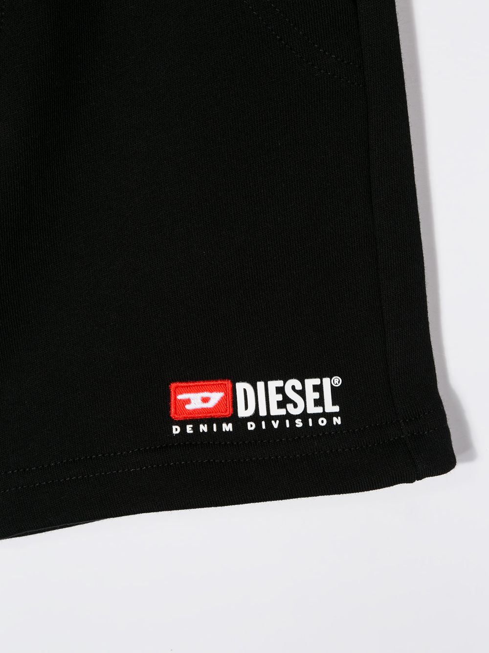 фото Diesel kids шорты с поясом на шнурке и вышитым логотипом