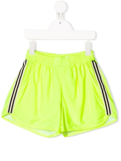 racer stripe running shorts