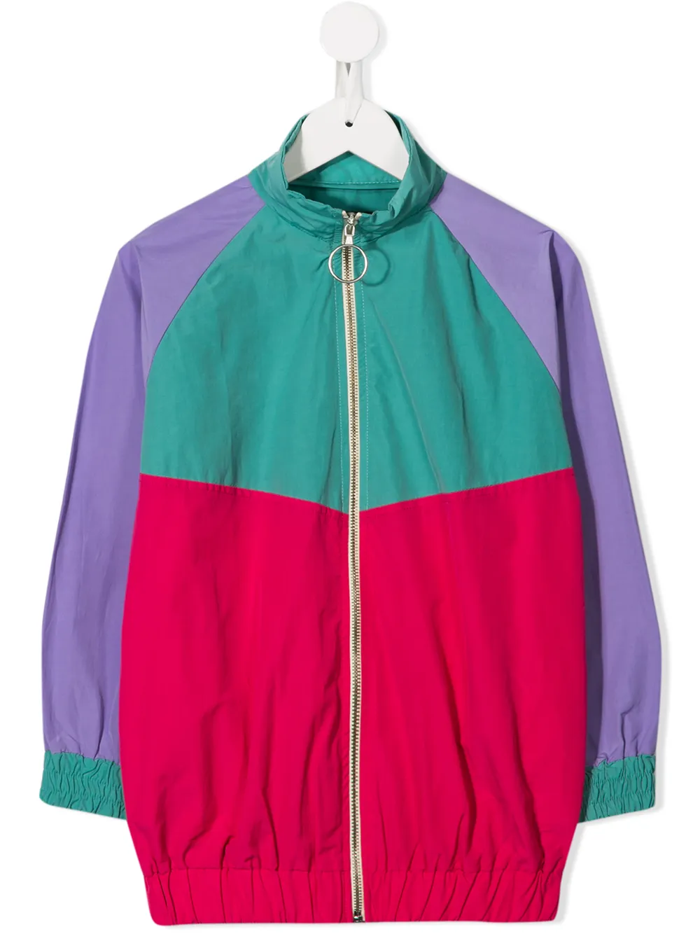 color block bomber jacket