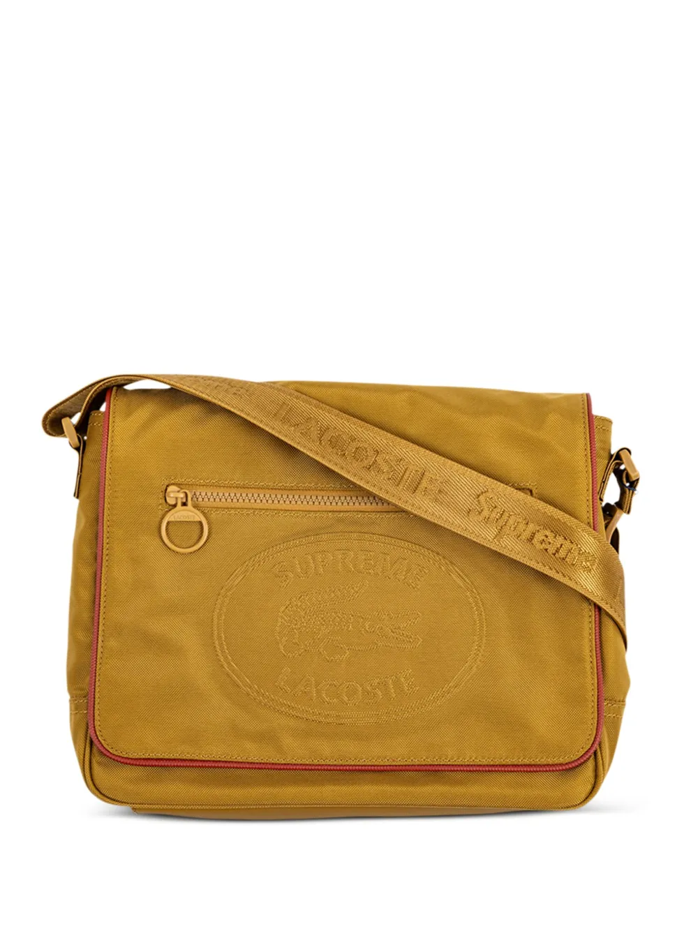 Supreme X Lacoste Small Messenger Bag In Gold | ModeSens