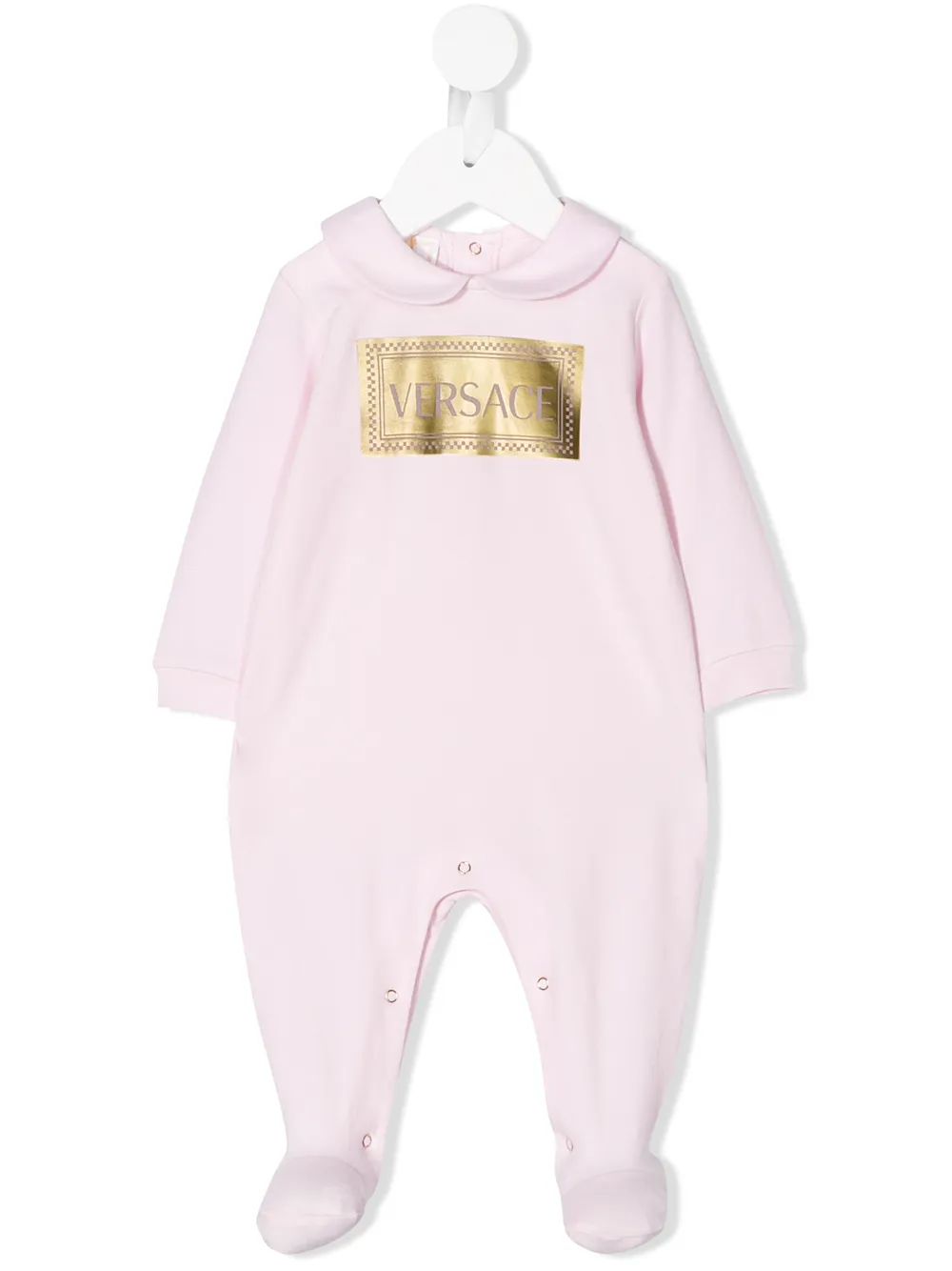 

Versace Kids long-sleeved logo pajamas - Pink