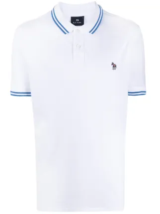 PS Paul Smith Striped Trim Polo Shirt 