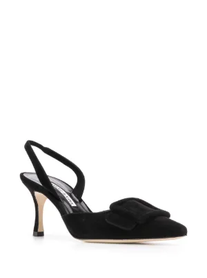 【MANOLO BLAHNI】ナッパ レザースリングバックフラットパンプス MANOLO BLAHNIK マノロブラニク 219 0255 MAYSALE 50 NAPPA